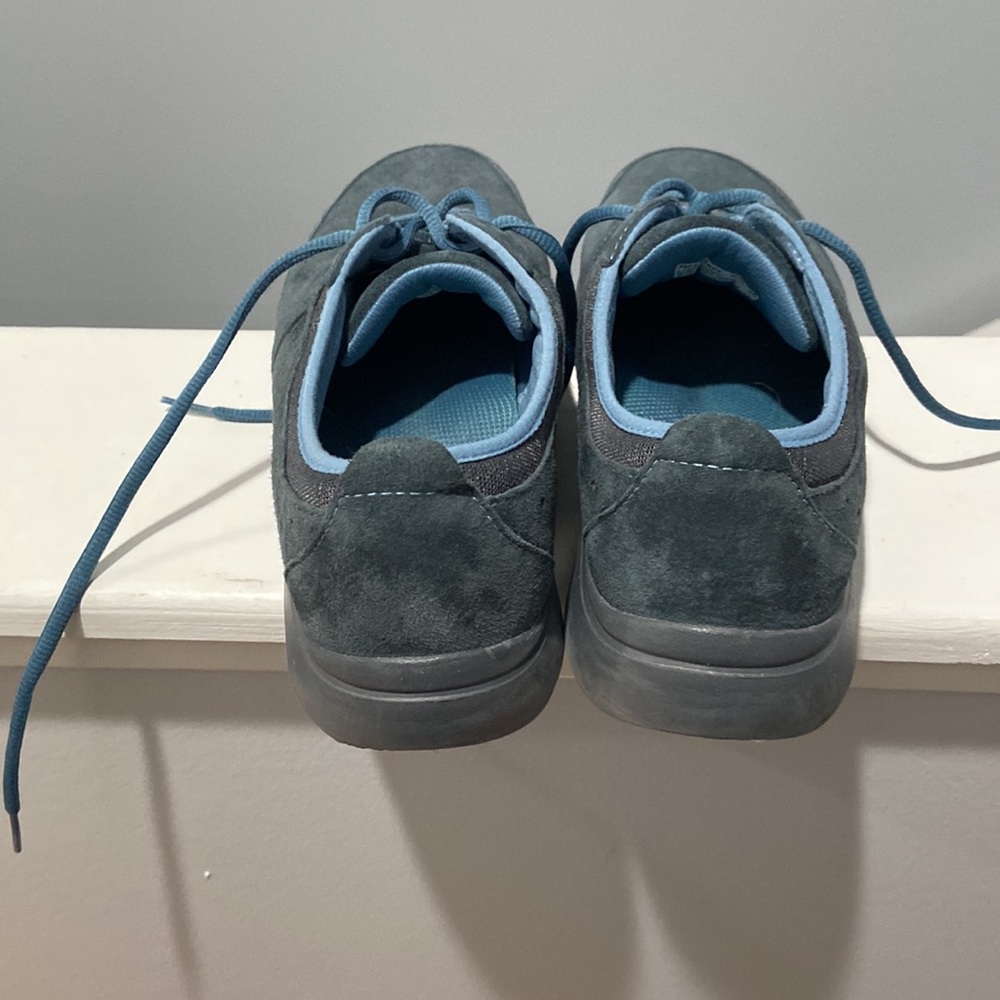 Dansko lace up shoes Slip Resistant leather blue EUC size 38 - Picture 8 of 11